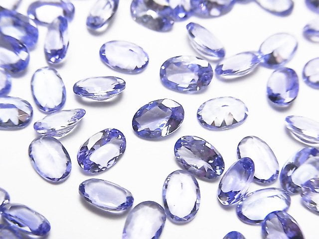 [Video]High Quality Tanzanite AAA Loose stone Oval Faceted 6x4mm 2pcs