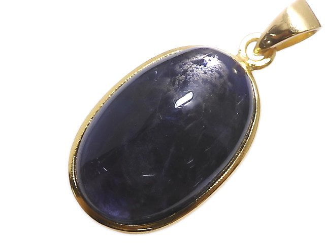[Video][One of a kind] Iolite AAA- Pendant 18KGP NO.117