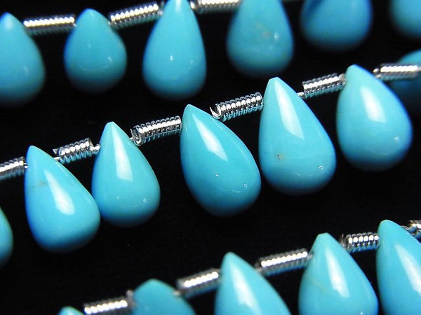 [Video] Arizona Kingman Turquoise AAA- Drop (Smooth) half or 1strand beads (aprx.7inch/18cm)