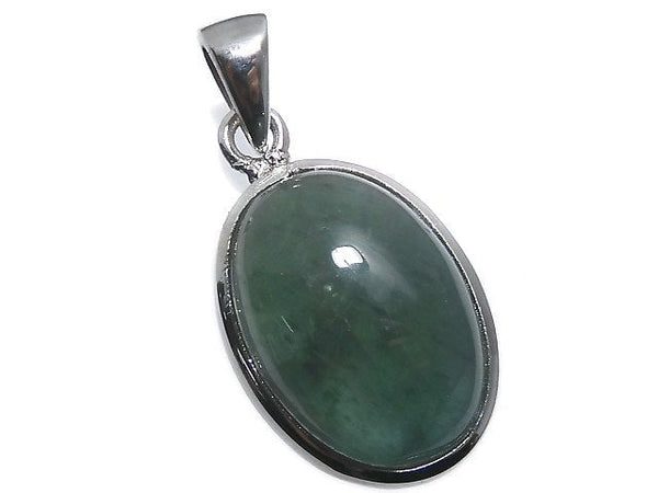 [Video][One of a kind] Green Apatite Cat's Eye Pendant Silver925 NO.15