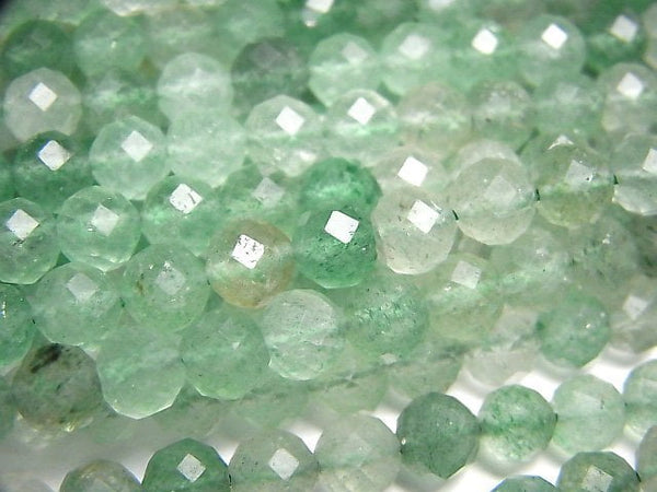 [Video]High Quality! Green Aventurine Faceted Round 6mm 1strand beads (aprx.15inch/37cm)