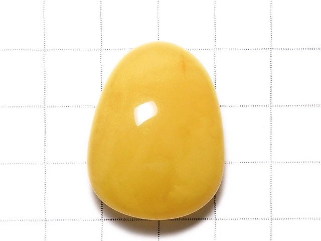 [Video][One of a kind] Baltic Amber Cabochon Honey Color 1pc NO.38
