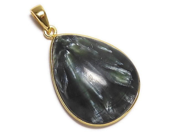 [Video][One of a kind] Seraphinite AAA Pendant 18KGP NO.35