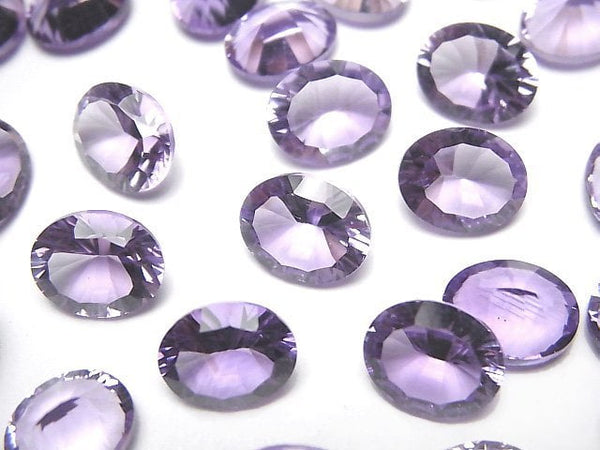 [Video]High Quality Amethyst AAA Loose stone Oval Concave Cut 10x8mm 2pcs