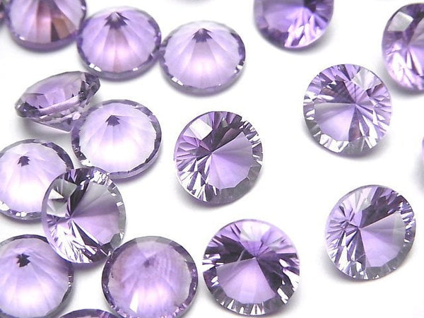 [Video]High Quality Amethyst AAA Loose stone Round Concave Cut 10x10mm 1pc