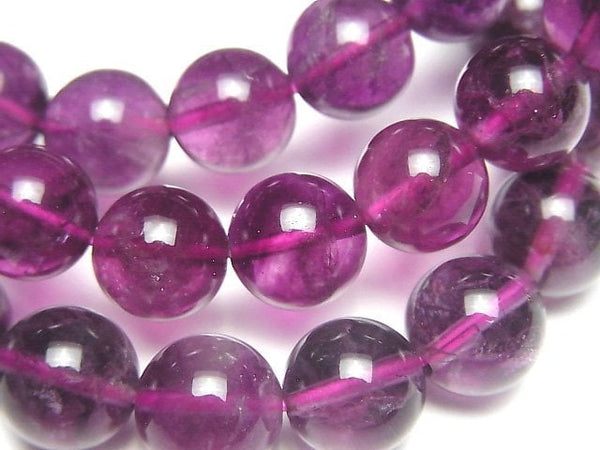 [Video]Purple Fluorite AAA- Round 10mm Bracelet