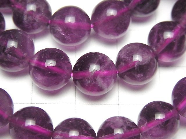 [Video]Purple Fluorite AAA- Round 10mm Bracelet