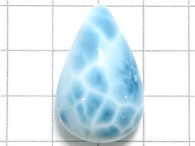 [Video][One of a kind] High Quality Larimar Pectolite AAA Cabochon 1pc NO.5