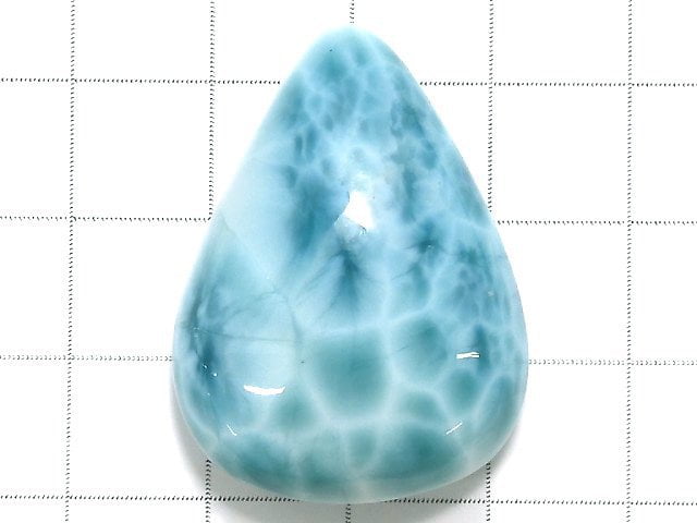 [Video][One of a kind] High Quality Larimar Pectolite AAA Cabochon 1pc NO.7