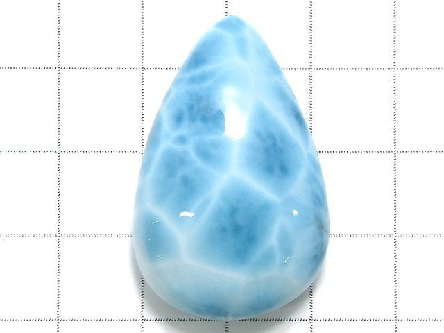 [Video][One of a kind] High Quality Larimar Pectolite AAA Cabochon 1pc NO.8