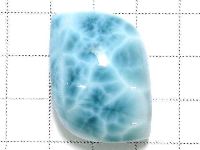 [Video][One of a kind] High Quality Larimar Pectolite AAA Cabochon 1pc NO.9