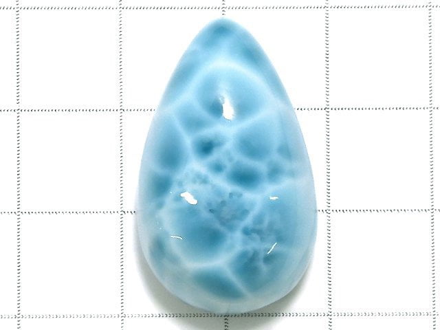 [Video][One of a kind] High Quality Larimar Pectolite AAAA Cabochon 1pc NO.305