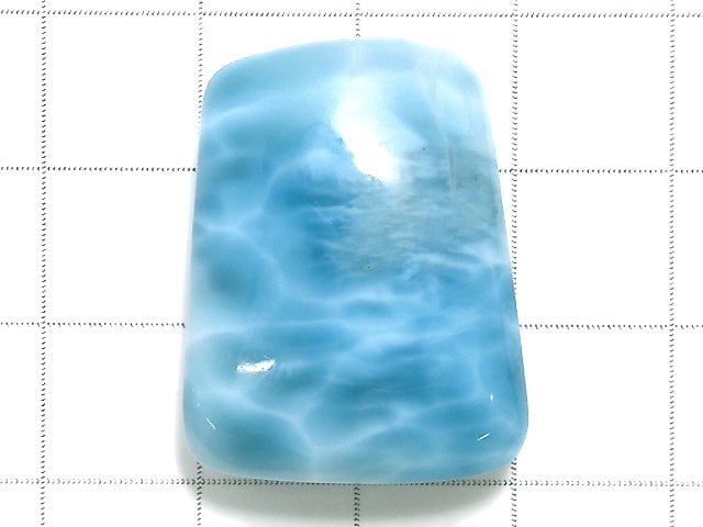 [Video][One of a kind] High Quality Larimar Pectolite AAAA Cabochon 1pc NO.307