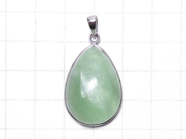 [Video][One of a kind] Mint Green Mica Pendant Silver925 NO.39