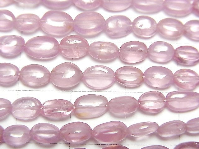 [Video]High Quality Pink Spinel AAA- Oval half or 1strand beads (aprx.7inch/19cm)