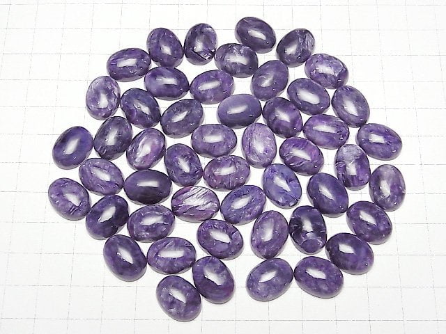 [Video] Charoite AA++ Oval Cabochon 16x12mm 1pc