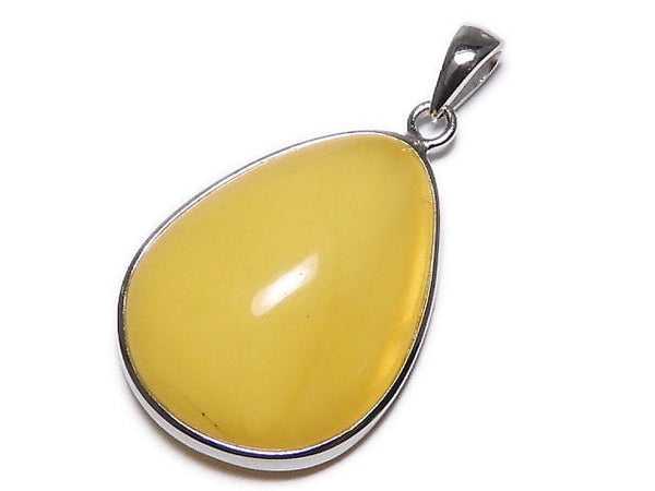[Video][One of a kind] Baltic Amber Pendant Silver925 Honey Color NO.140