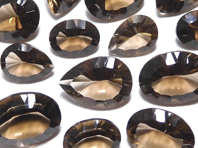 [Video][One of a kind] High Quality Smoky Quartz AAA Loose stone Concave Cut 50pcs set NO.21