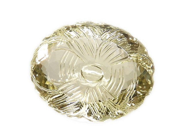 [Video][One of a kind] High Quality Lemon Quartz AAA Loose stone Carved Faceted 1pc NO.26