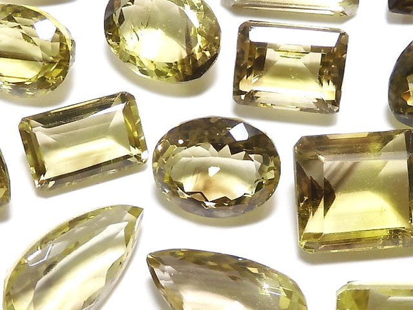 [Video][One of a kind] High Quality Lemon x Smoky Quartz AAA Loose stone Faceted 50pcs set NO.51