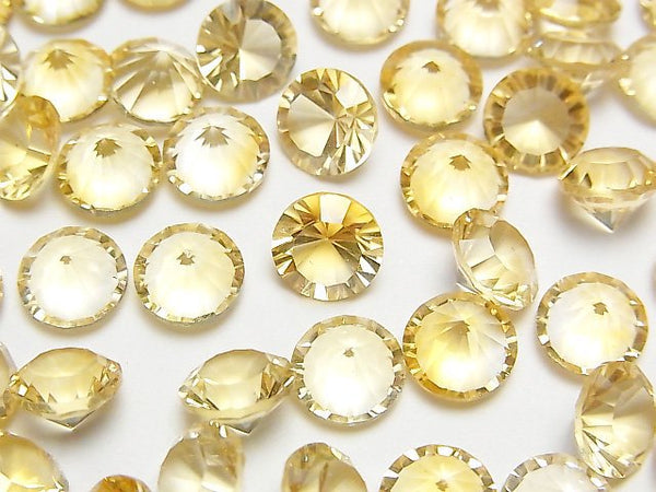 [Video]High Quality Citrine AAA Loose stone Round Concave Cut 8x8mm 2pcs