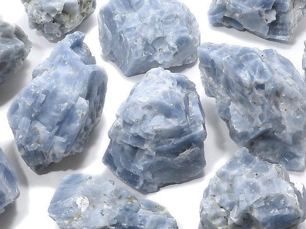 [Video][One of a kind] Natural Blue Calcite Rough Rock 11pcs Set NO.2