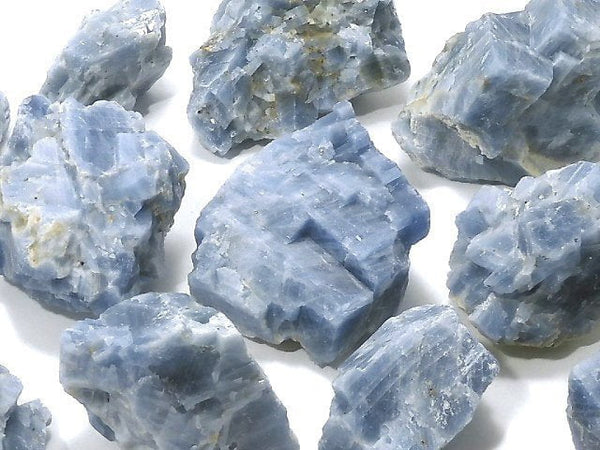 [Video][One of a kind] Natural Blue Calcite Rough Rock 14pcs Set NO.3