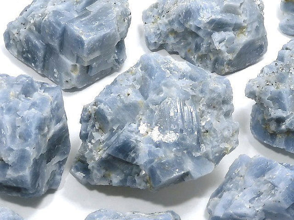 [Video][One of a kind] Natural Blue Calcite Rough Rock 10pcs Set NO.5