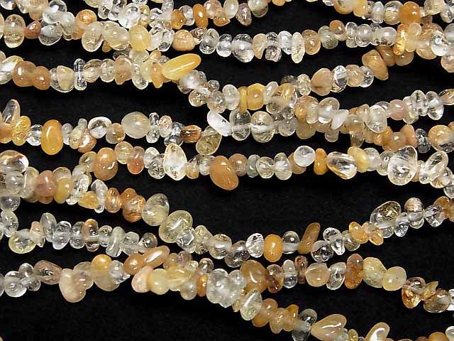[Video] Rutilated Quartz AA++ Chips (Small Nugget ) 1strand beads (aprx.32inch/80cm)