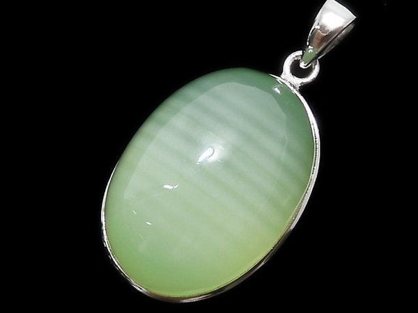 [Video][One of a kind] Afghanistan Green Calcite AAA Pendant Silver925 NO.25