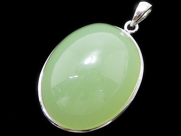 [Video][One of a kind] Afghanistan Green Calcite AAA Pendant Silver925 NO.30