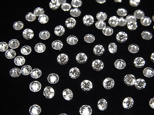 [Video] Synthetic Diamond Round Faceted 3x3mm [Clear] 1pc