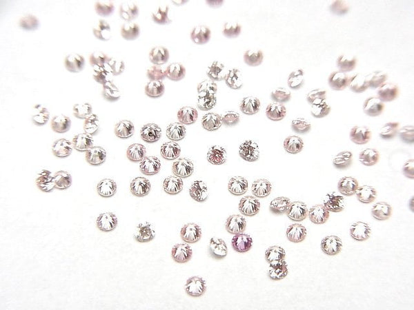 [Video] Synthetic Diamond Round Faceted 1.5x1.5mm [Light Pink] 3pcs