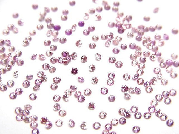 [Video] Synthetic Diamond Round Faceted 1.5x1.5mm [Pink] 3pcs