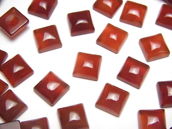[Video] Red Agate AAA Square Cabochon 8x8mm 5pcs