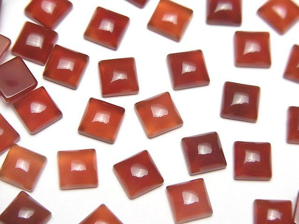 [Video] Red Agate AAA Square Cabochon 6x6mm 5pcs