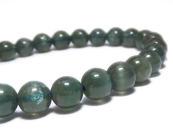 [Video][One of a kind] Apatite Cat's Eye Round 6.5mm Bracelet NO.18