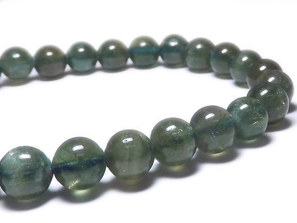 [Video][One of a kind] Apatite Cat's Eye Round 7mm Bracelet NO.23