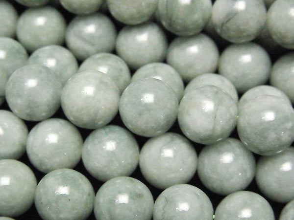 [Video] Burmese Jadeite AA++ Round 10mm half or 1strand beads (aprx.15inch/38cm)