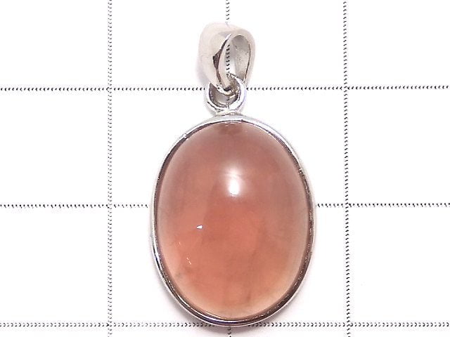 [Video][One of a kind] Rose Quartz AAA- Pendant Silver925 NO.126