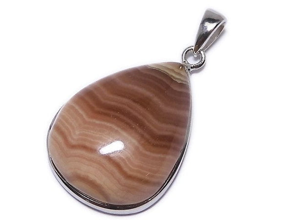 [Video][One of a kind] Brown Color Rhodochrosite AAA Pendant Silver925 NO.24