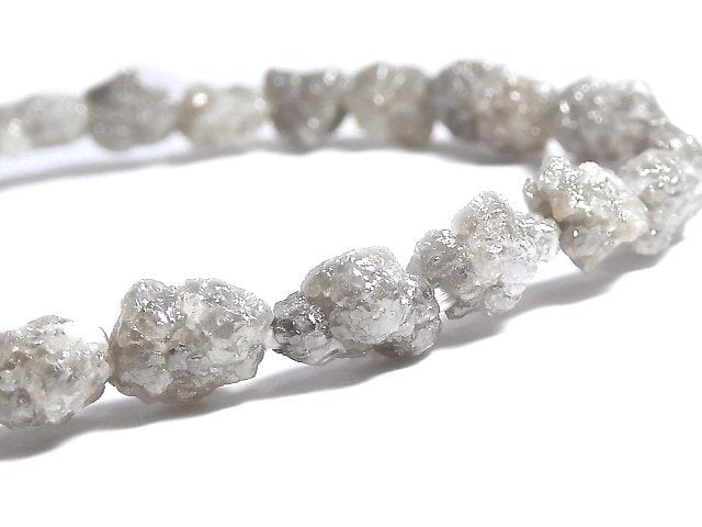 [Video][One of a kind] [1mm Hole]Gray Diamond Rough Nugget Bracelet NO.307