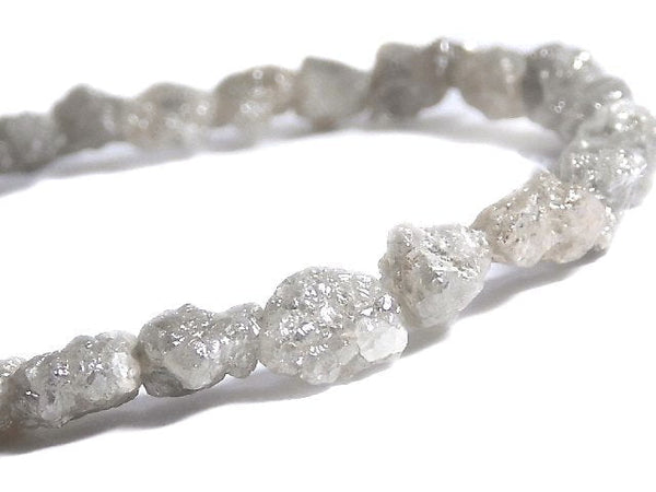 [Video][One of a kind] [1mm Hole]Gray Diamond Rough Nugget Bracelet NO.309