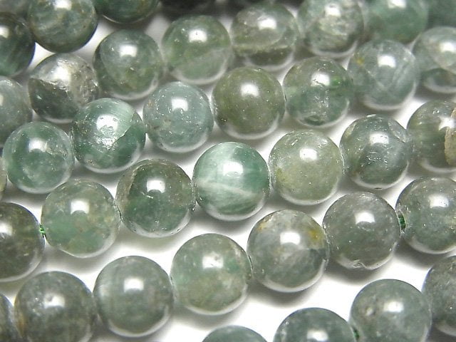 [Video]Green Apatite A++ Round 8mm 1strand beads (aprx.15inch/37cm)