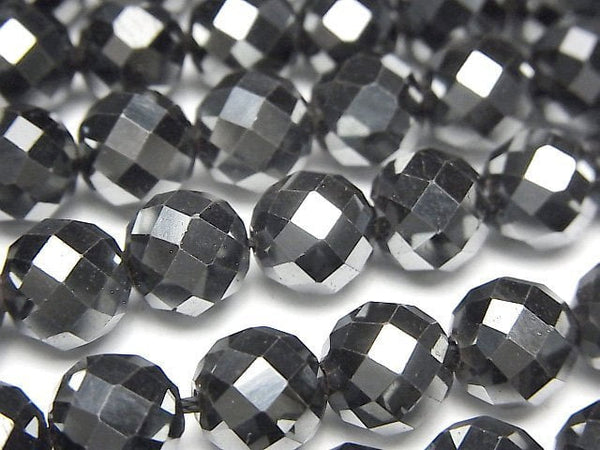 [Video]High Quality! Hematite AAA 64Faceted Round 10mm 1strand beads (aprx.15inch/37cm)