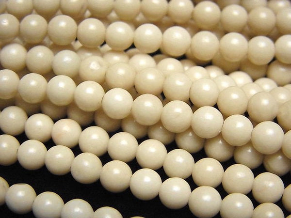 [Video]Riverstone Round 4-4.5mm 1strand beads (aprx.14inch/35cm)