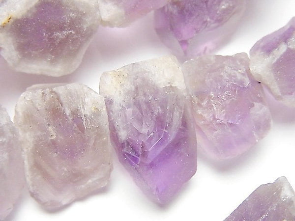[Video]Amethyst Point Rough Rock Nugget 1strand beads (aprx.15inch/36cm)