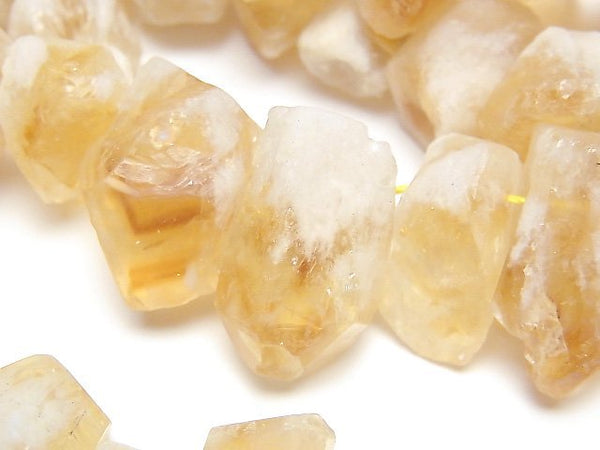 [Video] Citrine Point Rough Rock Nugget 1strand beads (aprx.15inch/36cm)