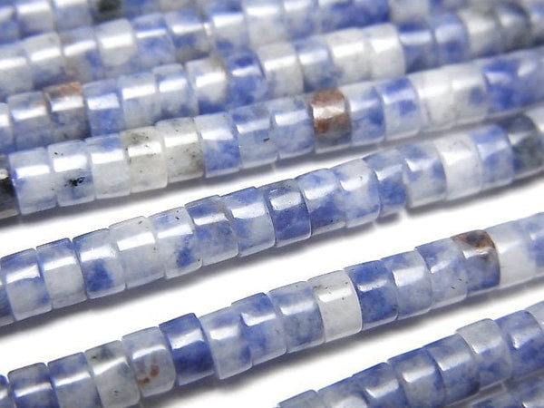 [Video] Sodalite AA+ Roundel (Heishi )4x4x2mm 1strand beads (aprx.15inch/36cm)