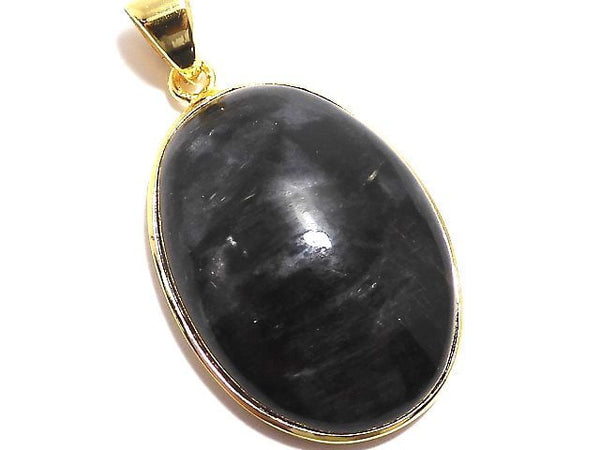 [Video][One of a kind] Nuummite Pendant 18KGP NO.111